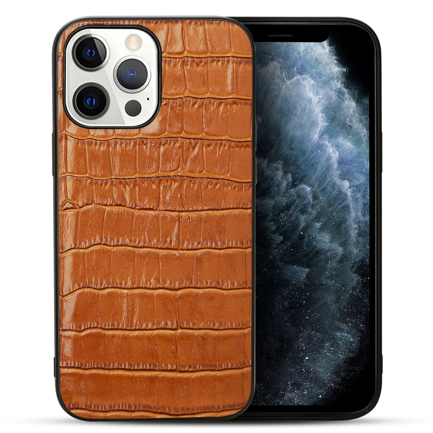 Ultra Thin Crocodile Leather Case