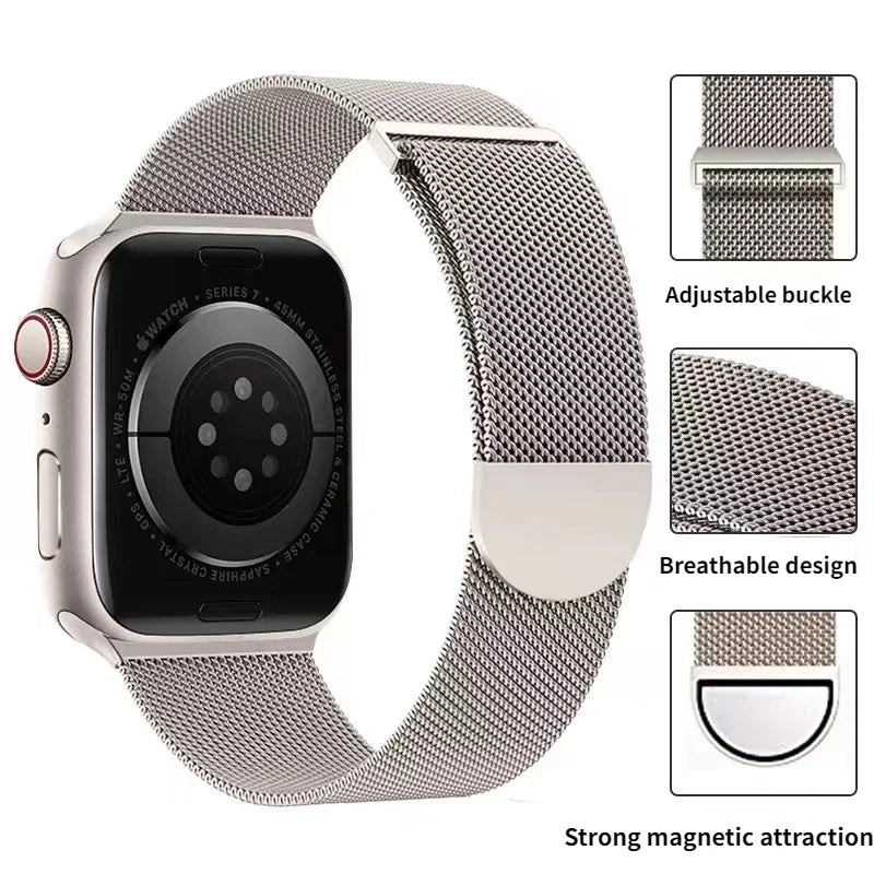 Metal Magnetic iWatch Belt