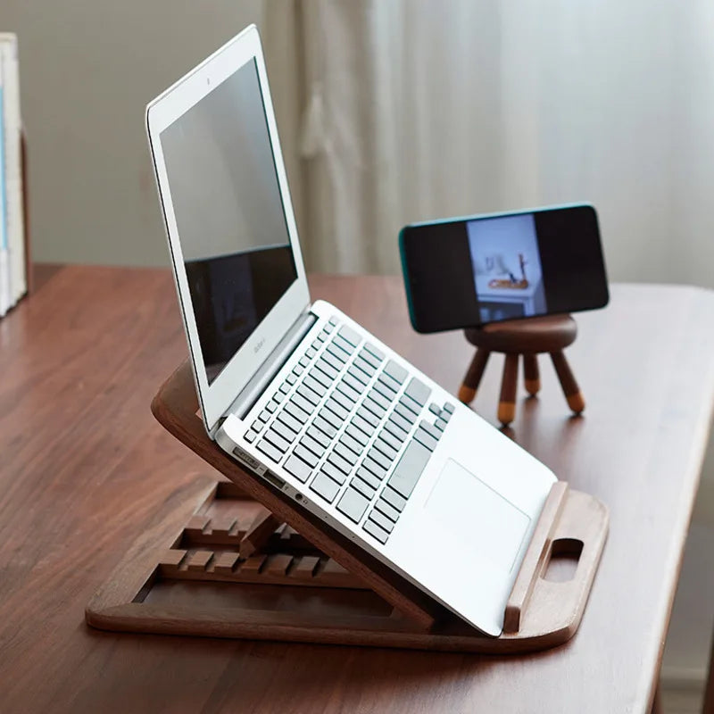 Wooden Laptop Notebook Holder